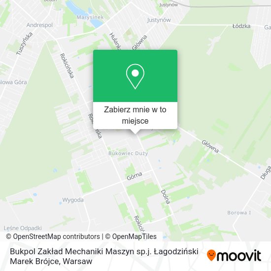 Mapa Bukpol Zakład Mechaniki Maszyn sp.j. Łagodziński Marek Brójce