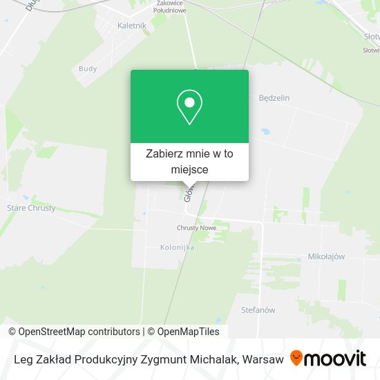 Mapa Leg Zakład Produkcyjny Zygmunt Michalak