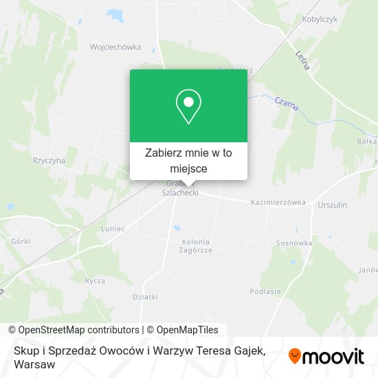 Mapa Skup i Sprzedaż Owoców i Warzyw Teresa Gajek