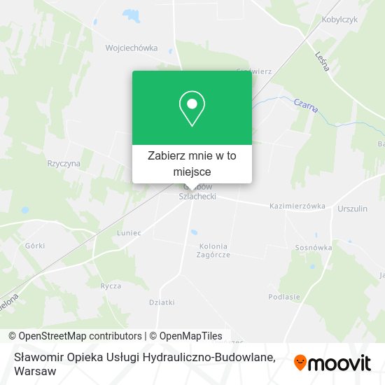 Mapa Sławomir Opieka Usługi Hydrauliczno-Budowlane