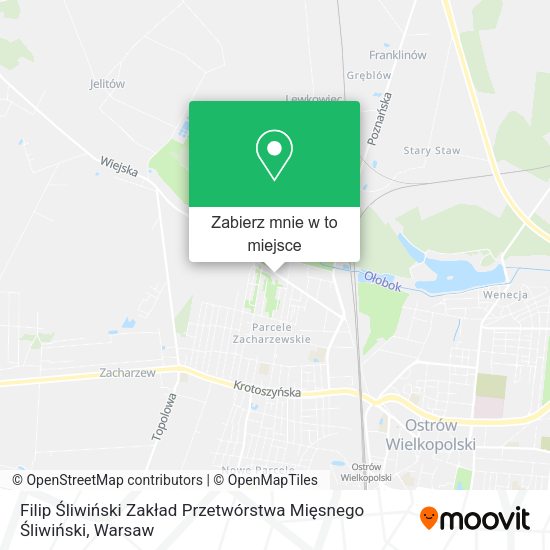 Mapa Filip Śliwiński Zakład Przetwórstwa Mięsnego Śliwiński