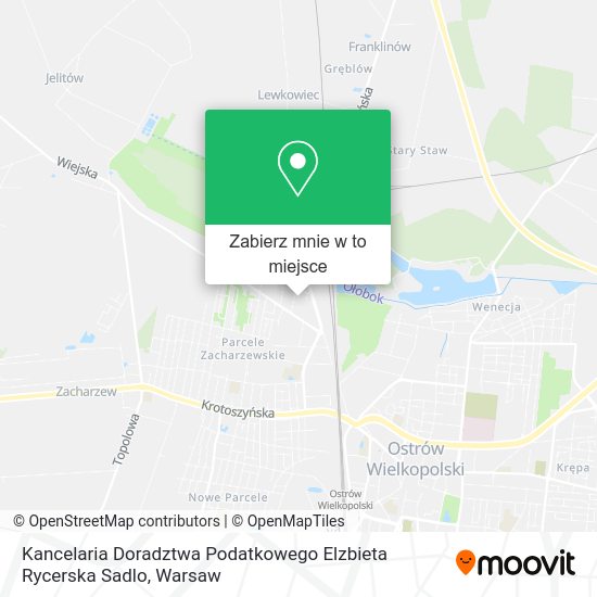 Mapa Kancelaria Doradztwa Podatkowego Elzbieta Rycerska Sadlo