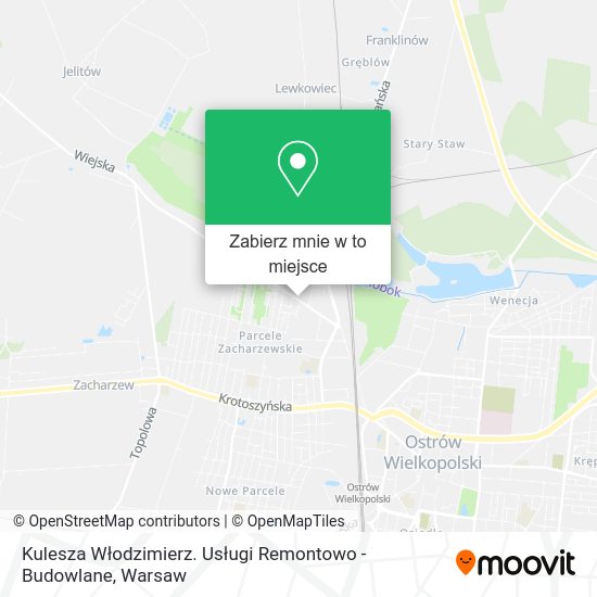 Mapa Kulesza Włodzimierz. Usługi Remontowo - Budowlane