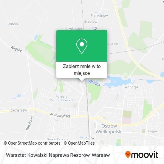 Mapa Warsztat Kowalski Naprawa Resorów