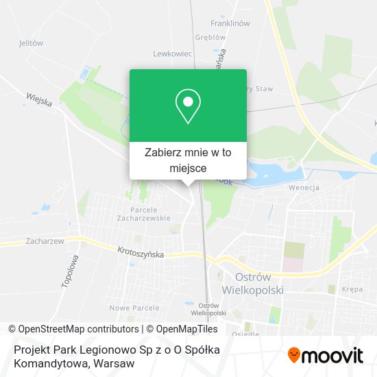 Mapa Projekt Park Legionowo Sp z o O Spółka Komandytowa