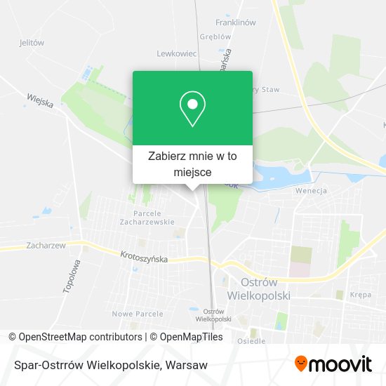 Mapa Spar-Ostrrów Wielkopolskie