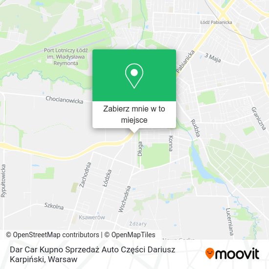 Mapa Dar Car Kupno Sprzedaż Auto Części Dariusz Karpiński