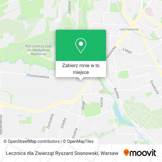 Mapa Lecznica dla Zwierząt Ryszard Sosnowski