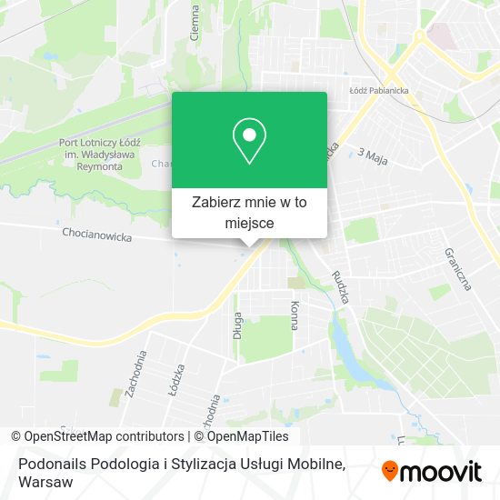 Mapa Podonails Podologia i Stylizacja Usługi Mobilne