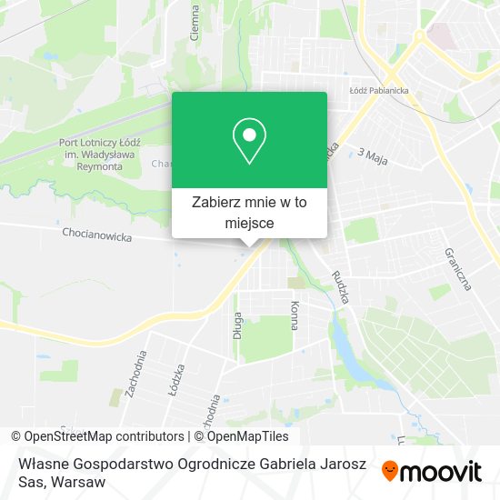 Mapa Własne Gospodarstwo Ogrodnicze Gabriela Jarosz Sas