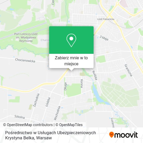 Mapa Pośrednictwo w Usługach Ubezpieczeniowych Krystyna Belka