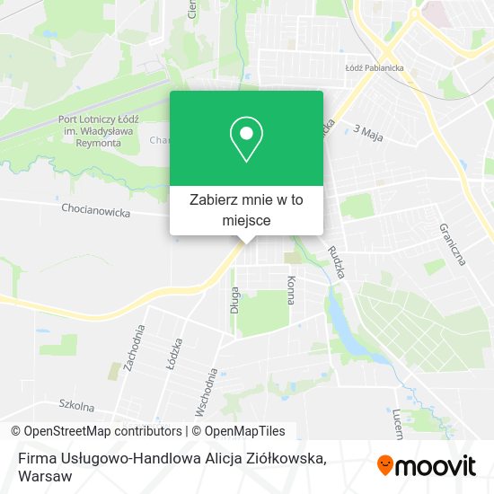 Mapa Firma Usługowo-Handlowa Alicja Ziółkowska