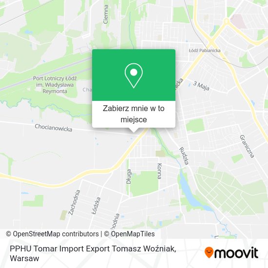 Mapa PPHU Tomar Import Export Tomasz Woźniak