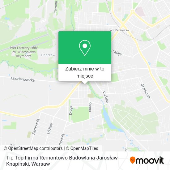 Mapa Tip Top Firma Remontowo Budowlana Jarosław Knapiński