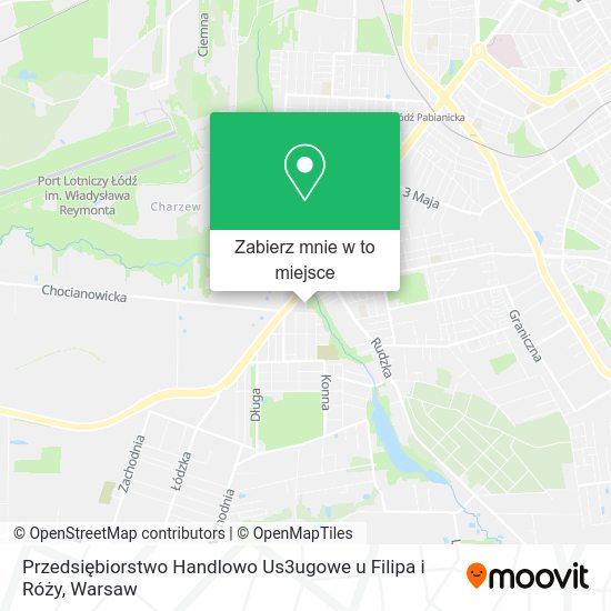 Mapa Przedsiębiorstwo Handlowo Us3ugowe u Filipa i Róży