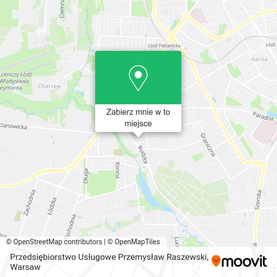 Mapa Przedsiębiorstwo Usługowe Przemysław Raszewski