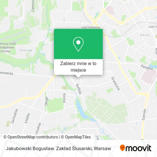 Mapa Jakubowski Bogusław. Zakład Ślusarski