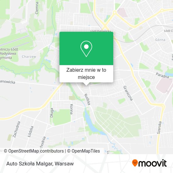 Mapa Auto Szkoła Malgar