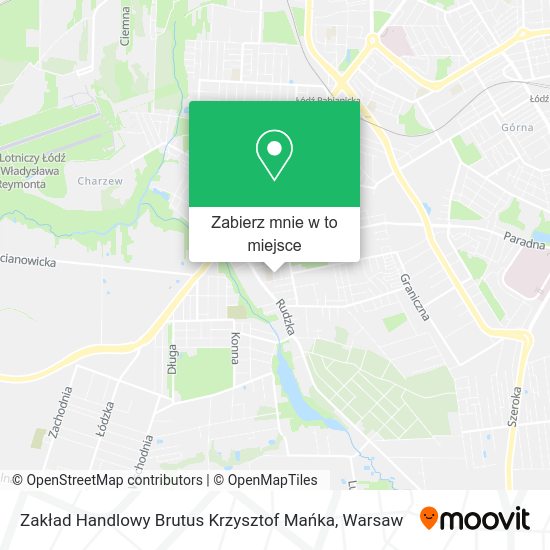 Mapa Zakład Handlowy Brutus Krzysztof Mańka