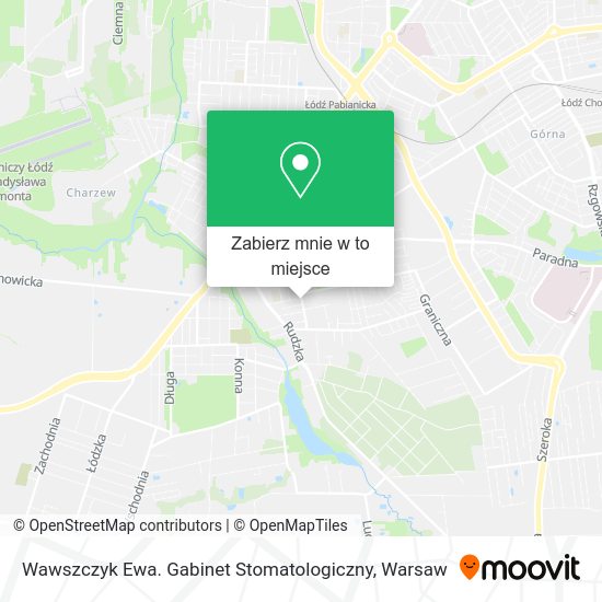 Mapa Wawszczyk Ewa. Gabinet Stomatologiczny