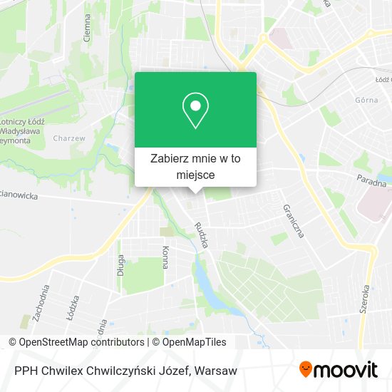 Mapa PPH Chwilex Chwilczyński Józef