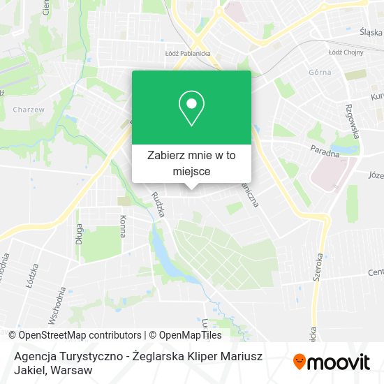 Mapa Agencja Turystyczno - Żeglarska Kliper Mariusz Jakiel