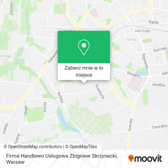 Mapa Firma Handlowo Usługowa Zbigniew Skrzynecki