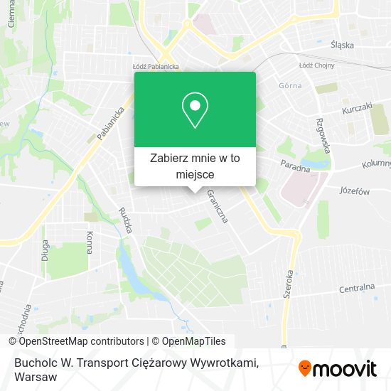 Mapa Bucholc W. Transport Ciężarowy Wywrotkami