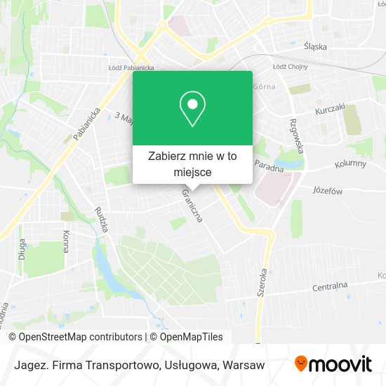 Mapa Jagez. Firma Transportowo, Usługowa