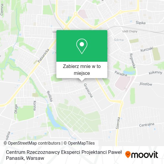 Mapa Centrum Rzeczoznawcy Eksperci Projektanci Paweł Panasik