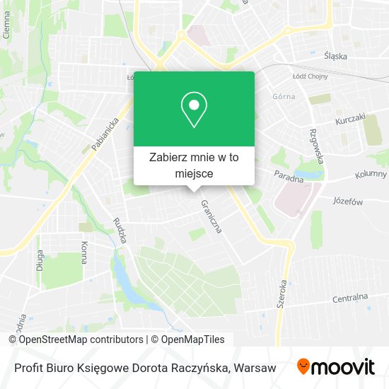 Mapa Profit Biuro Księgowe Dorota Raczyńska