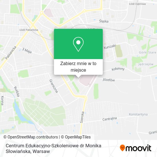 Mapa Centrum Edukacyjno-Szkoleniowe dr Monika Słowiańska