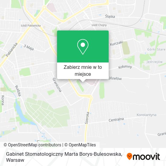 Mapa Gabinet Stomatologiczny Marta Borys-Bulesowska