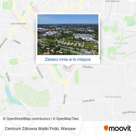 Mapa Centrum Zdrowia Matki Polki