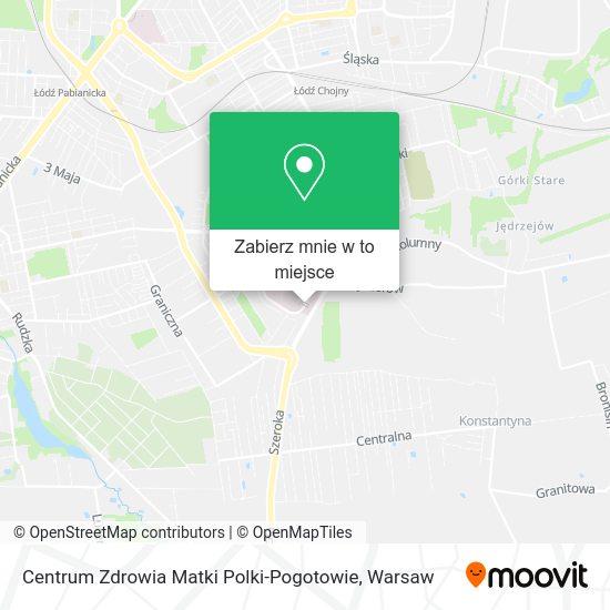 Mapa Centrum Zdrowia Matki Polki-Pogotowie