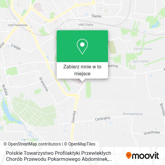 Mapa Polskie Towarzystwo Profilaktyki Przewlekłych Chorób Przewodu Pokarmowego Abdominek