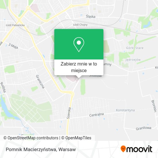 Mapa Pomnik Macierzyństwa