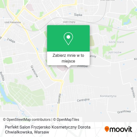 Mapa Perfekt Salon Fryzjersko Kosmetyczny Dorota Chwiałkowska