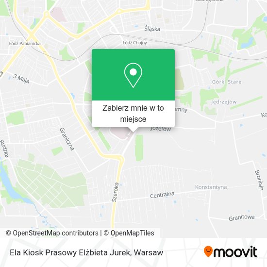 Mapa Ela Kiosk Prasowy Elżbieta Jurek