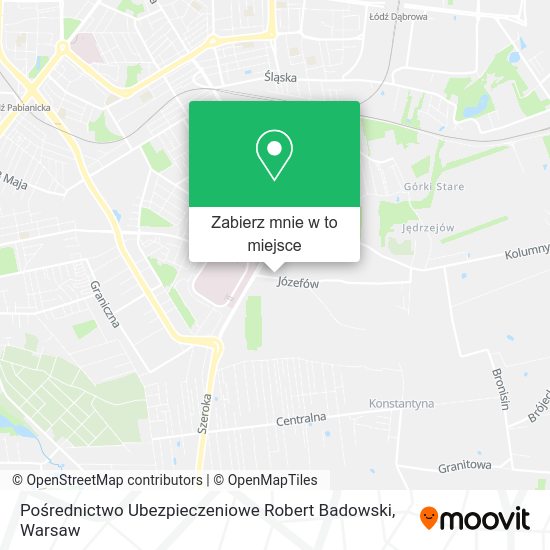 Mapa Pośrednictwo Ubezpieczeniowe Robert Badowski