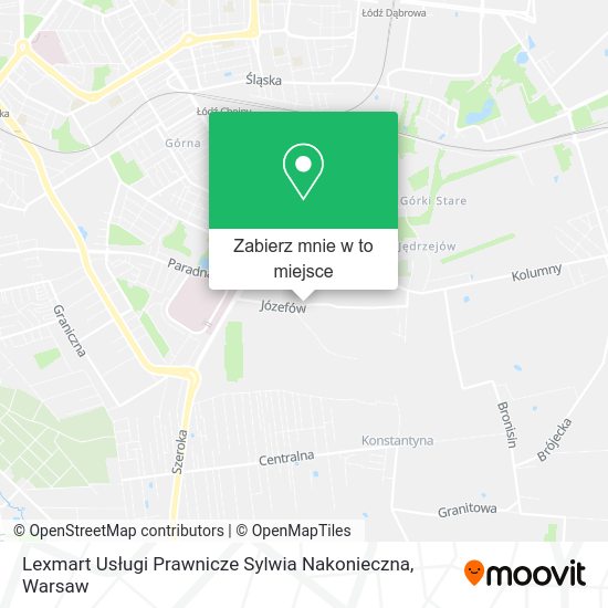 Mapa Lexmart Usługi Prawnicze Sylwia Nakonieczna