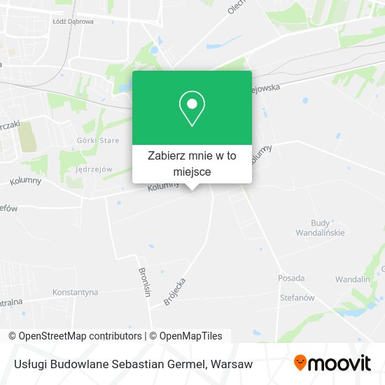 Mapa Usługi Budowlane Sebastian Germel