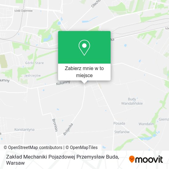 Mapa Zakład Mechaniki Pojazdowej Przemysław Buda