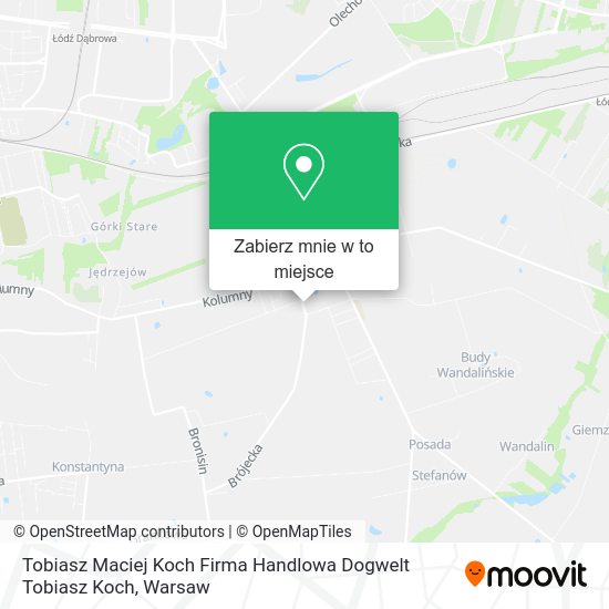 Mapa Tobiasz Maciej Koch Firma Handlowa Dogwelt Tobiasz Koch