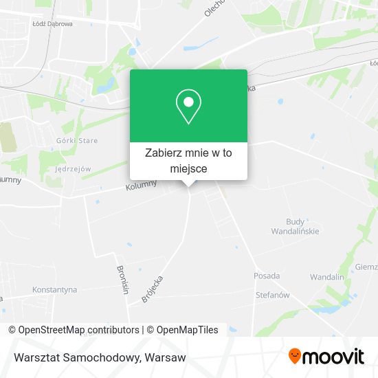 Mapa Warsztat Samochodowy