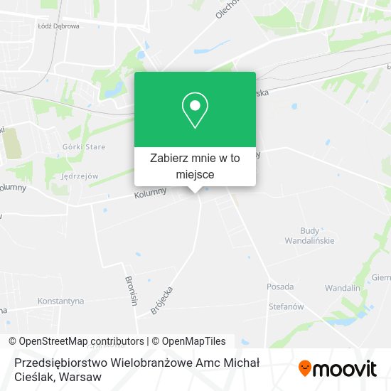 Mapa Przedsiębiorstwo Wielobranżowe Amc Michał Cieślak