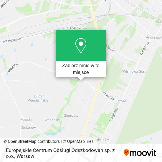 Mapa Europejskie Centrum Obsługi Odszkodowań sp. z o.o.