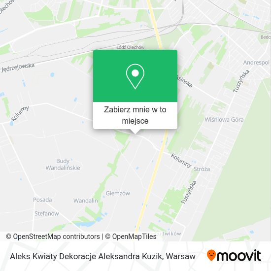 Mapa Aleks Kwiaty Dekoracje Aleksandra Kuzik