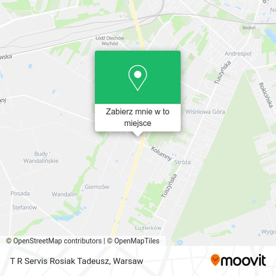 Mapa T R Servis Rosiak Tadeusz