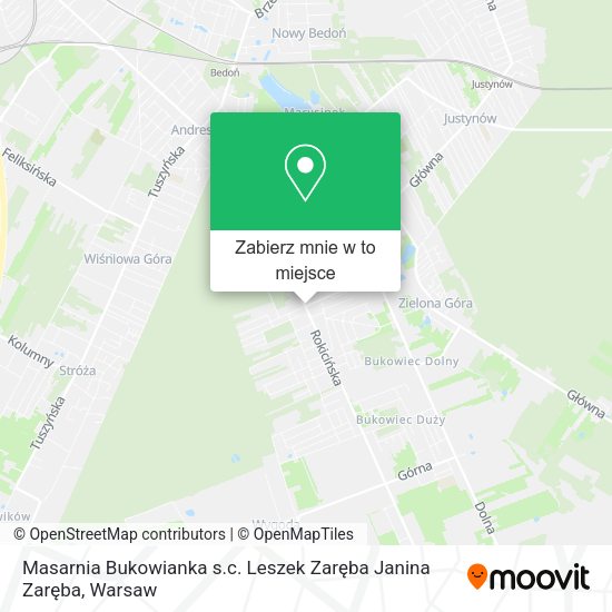 Mapa Masarnia Bukowianka s.c. Leszek Zaręba Janina Zaręba